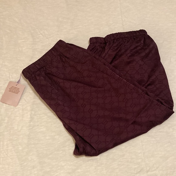 SAVAGE X FENTY Lingerie Pants Women’s Size S Woven Voile Monogram Sleep Pants PJ - Picture 9 of 11